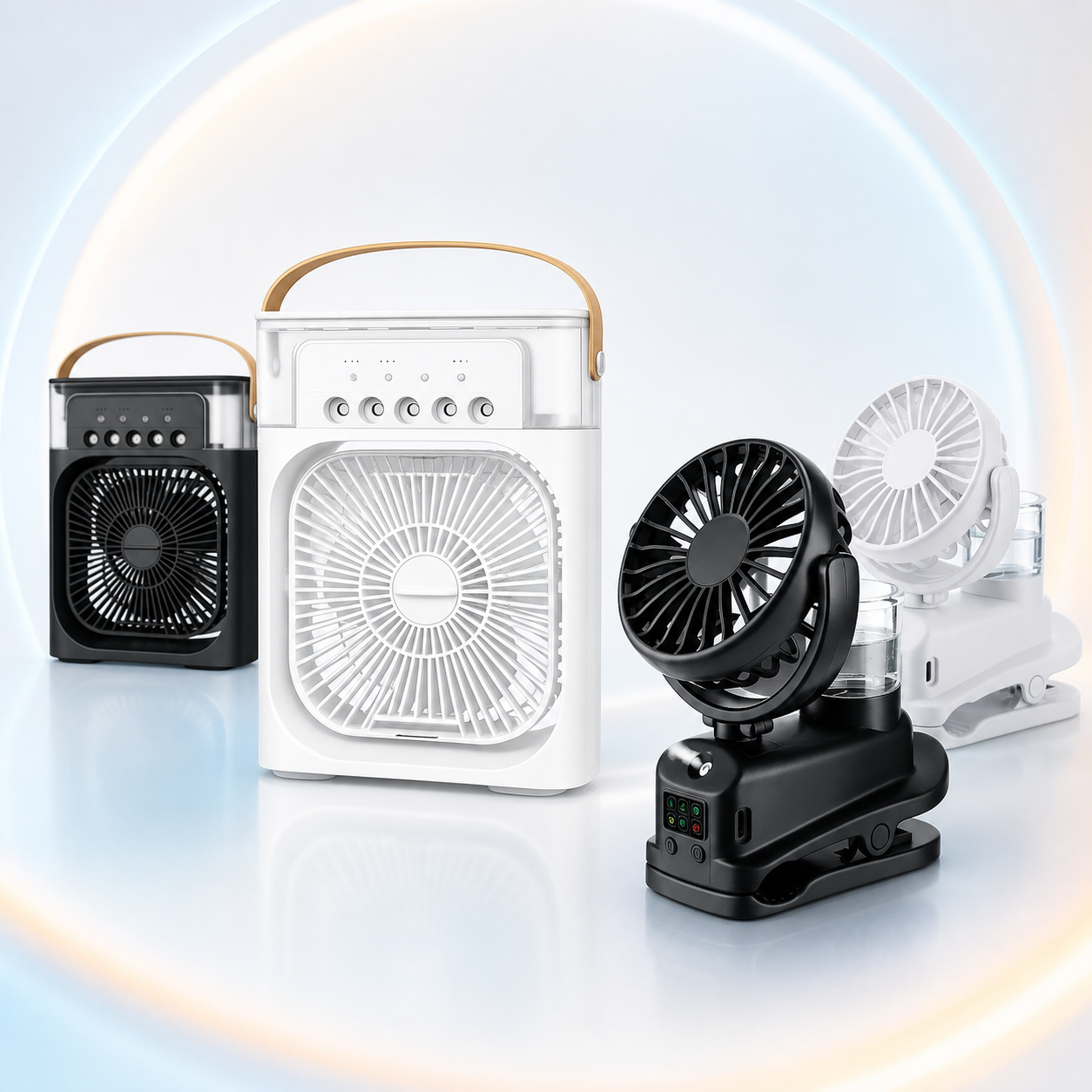 Colección de ventiladores portátiles y humidificadores TecniaPlus+