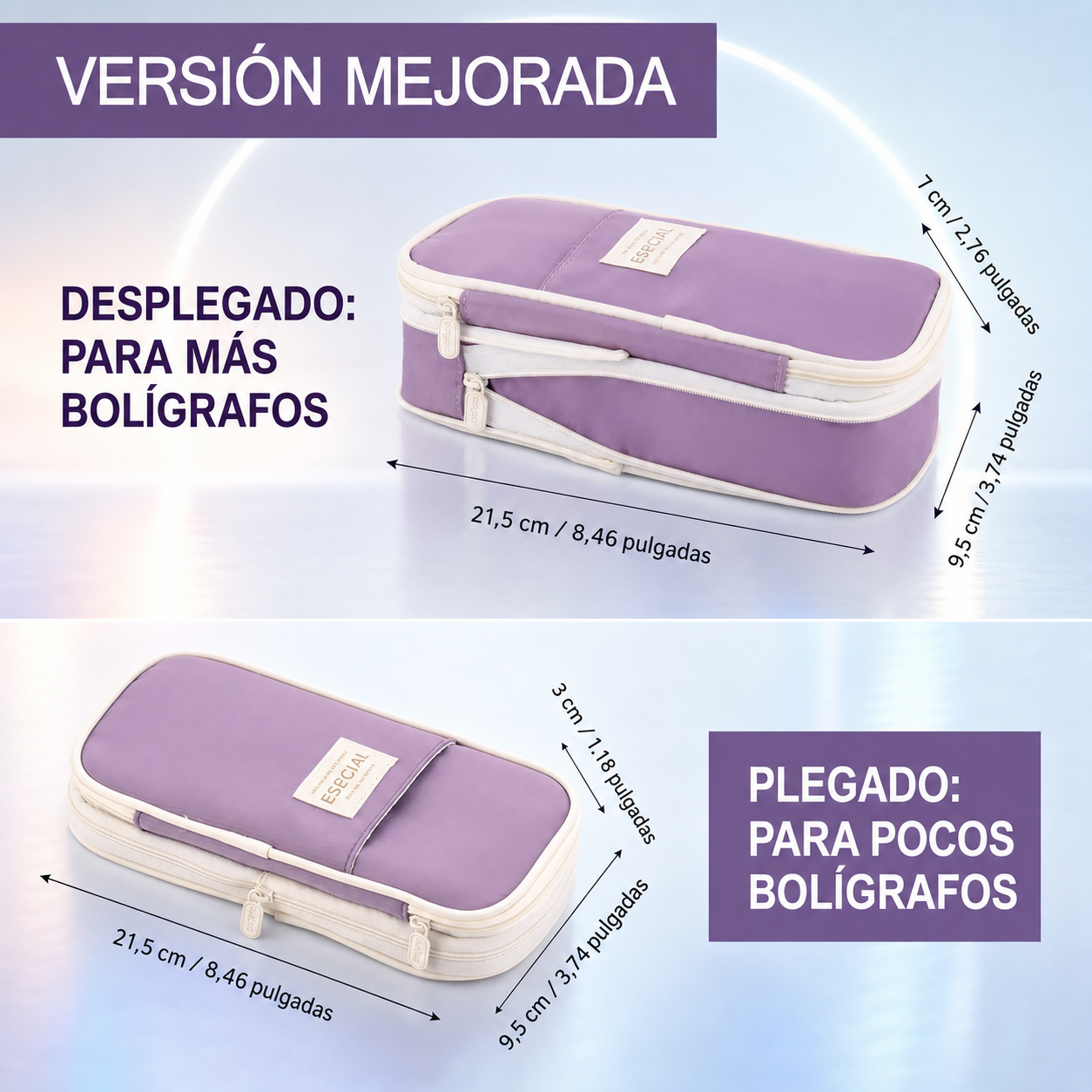 Estuche Escolar Kawaii de Gran Capacidad