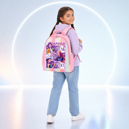 Mochila Escolar K‑Pop Rosa | Gran Capacidad