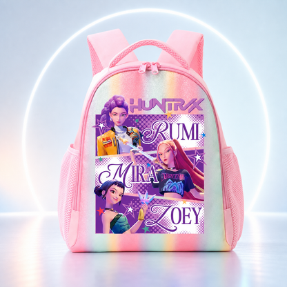 Mochila Escolar K‑Pop Rosa | Gran Capacidad