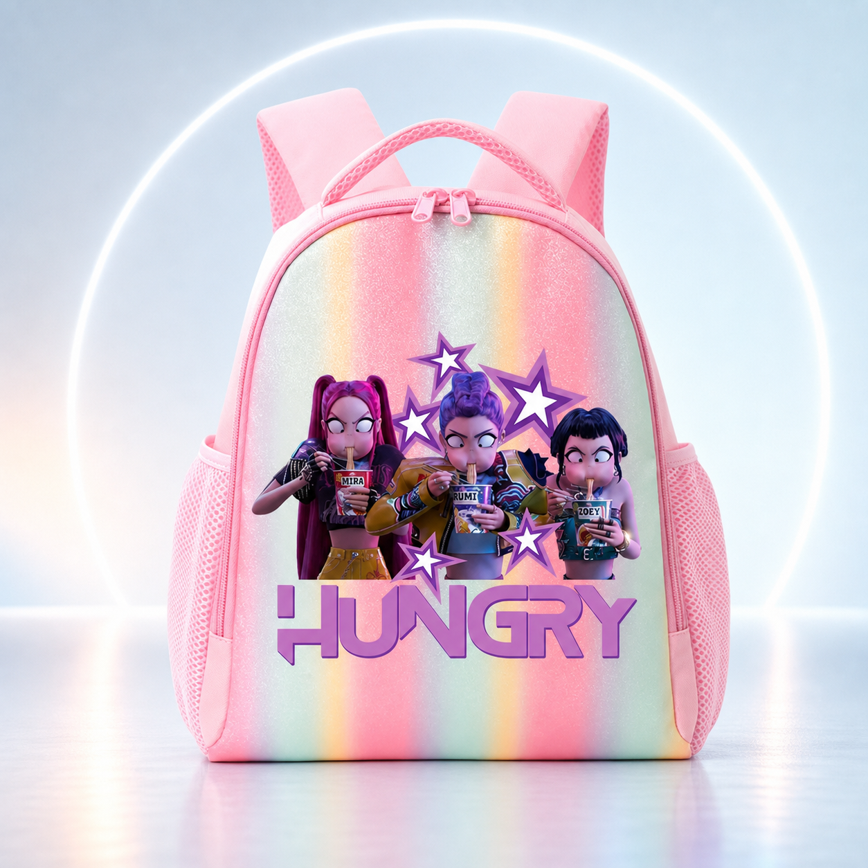 Mochila Escolar K‑Pop Rosa | Gran Capacidad