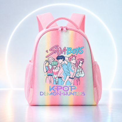 Mochila Escolar K‑Pop Rosa | Gran Capacidad