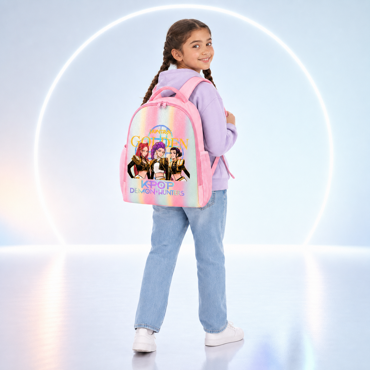 Mochila Escolar K‑Pop Rosa | Gran Capacidad