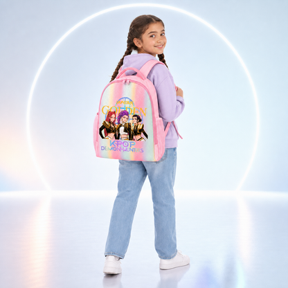 Mochila Escolar K‑Pop Rosa | Gran Capacidad