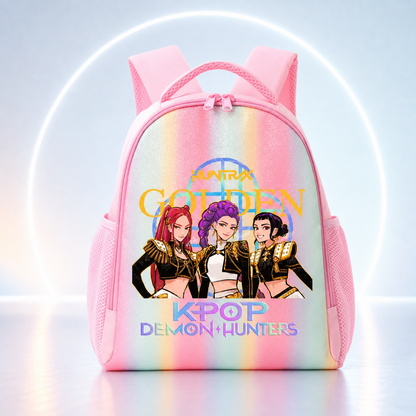 Mochila Escolar K‑Pop Rosa | Gran Capacidad
