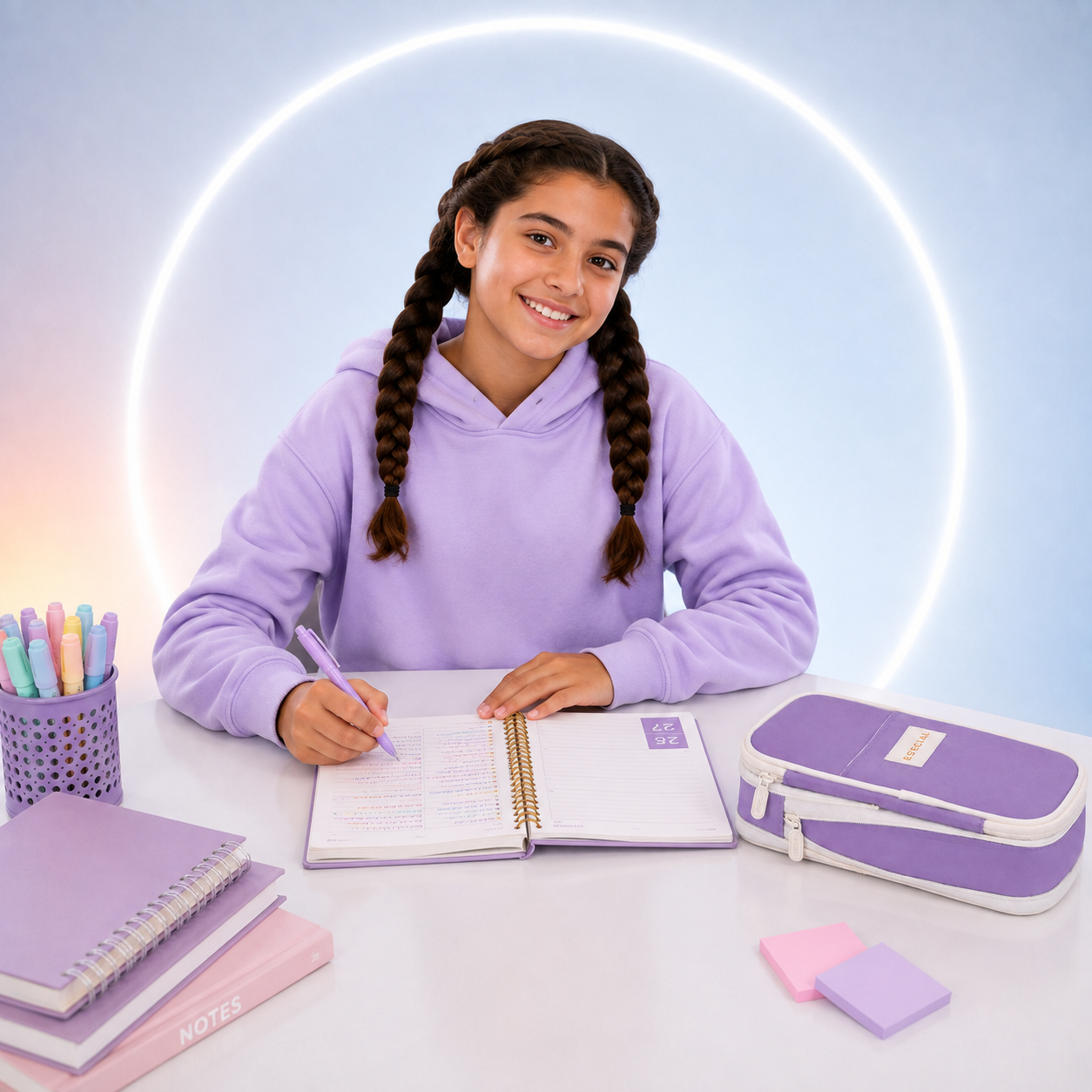 Estuche Escolar Kawaii de Gran Capacidad