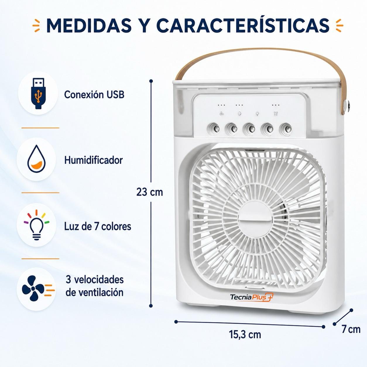 AeroMist 5 — Ventilador humidificador — Blanco