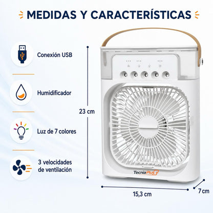 AeroMist 5 — Ventilador humidificador — Blanco