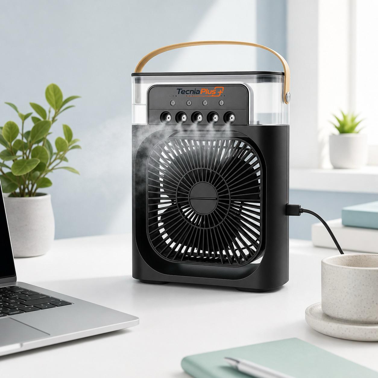 AeroMist 5 — Ventilador humidificador — Negro