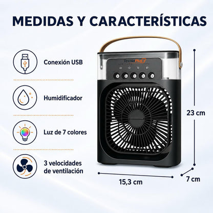 AeroMist 5 — Ventilador humidificador — Negro