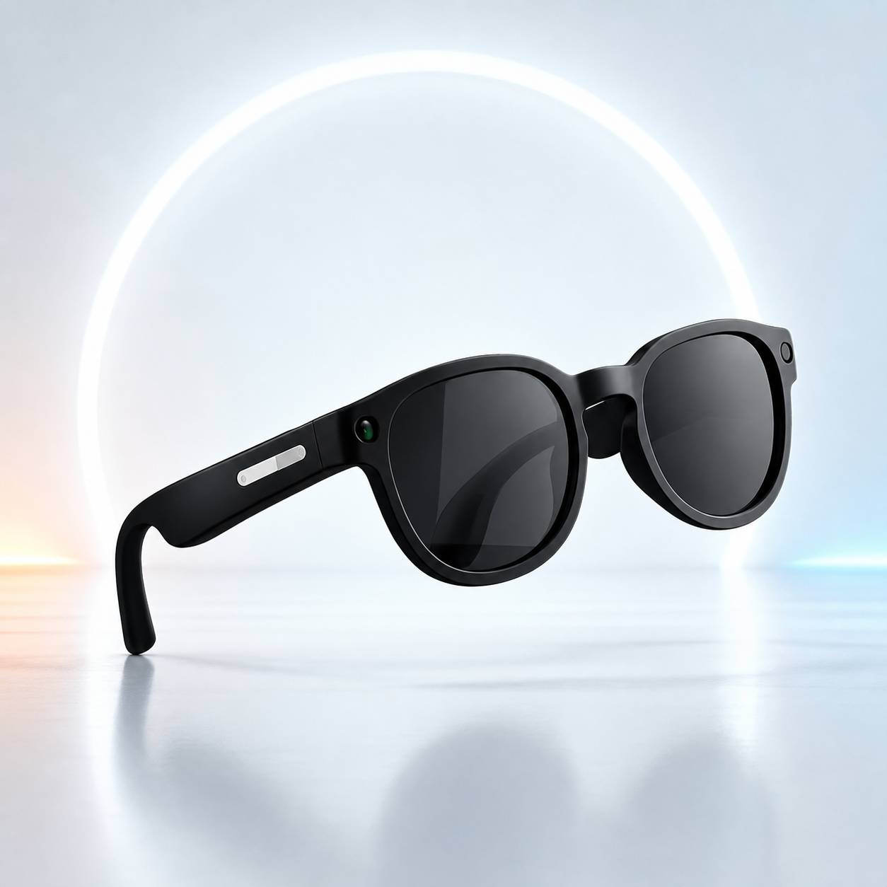 Gafas inteligentes Vision One negras con cámara y lentes oscuras