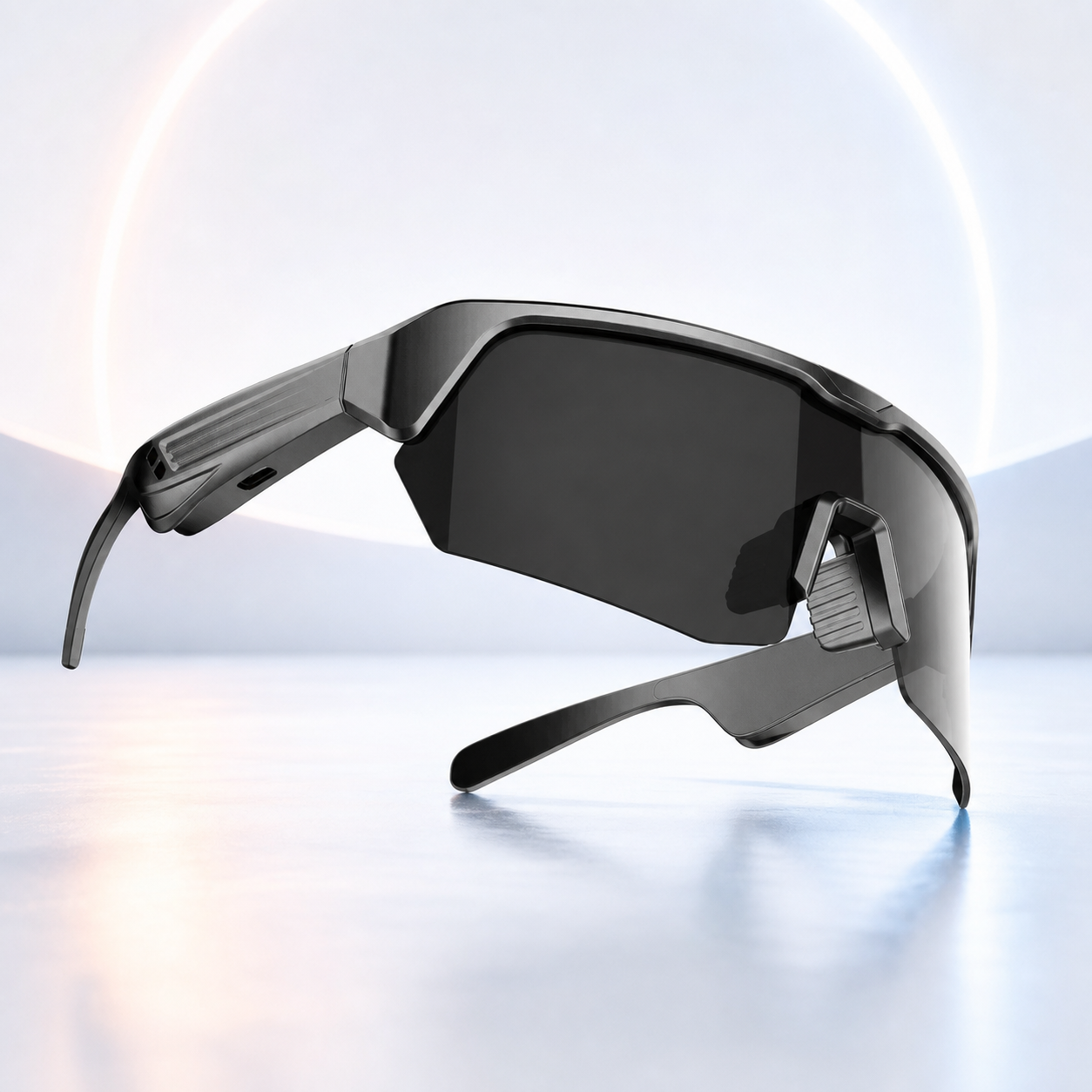 Gafas inteligentes deportivas Sport AI negras sin cámara